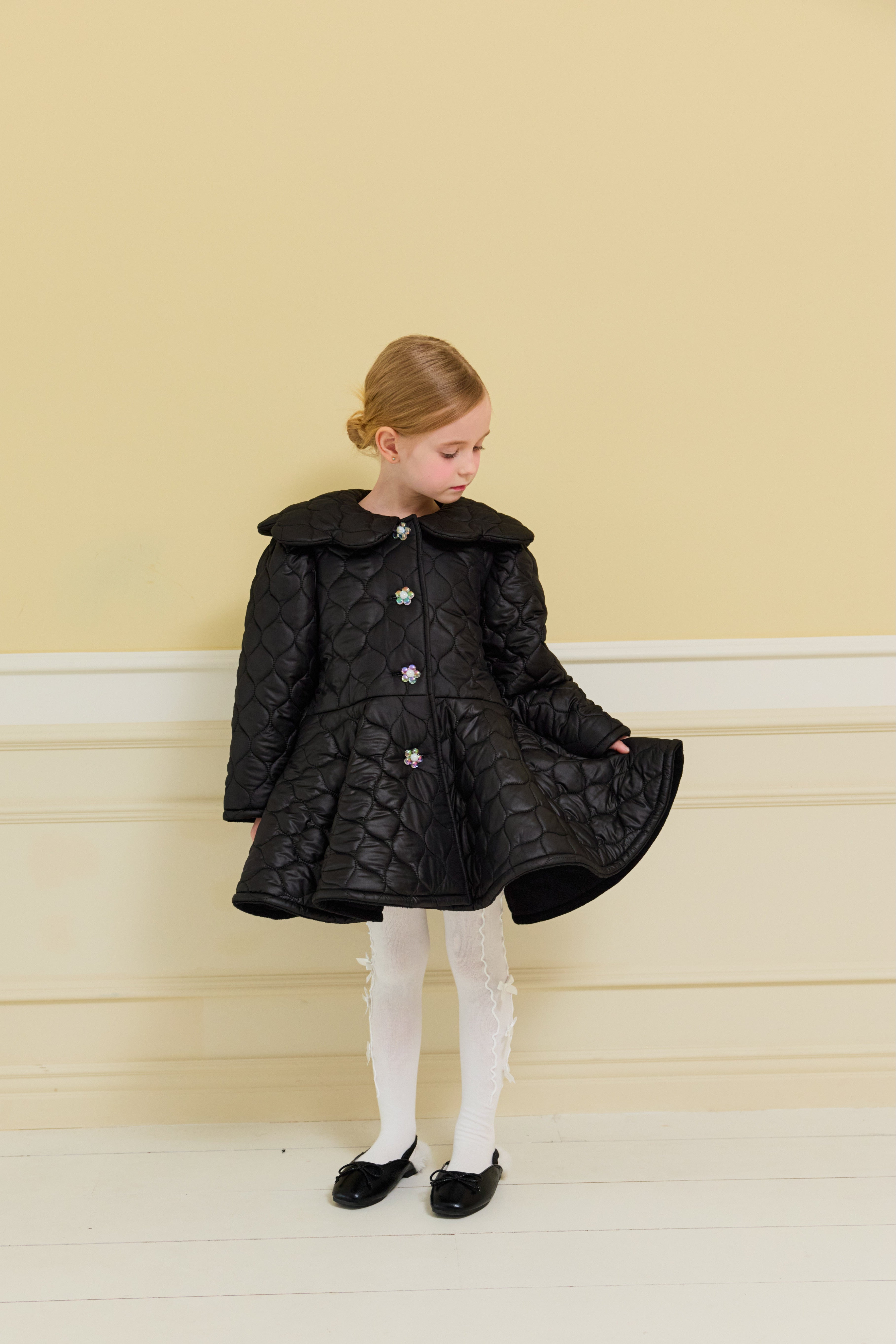 [ALITTLE] Audrey padding coat_Black