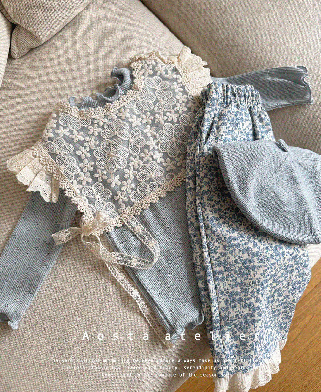 [AOSTA] Spring Lace_Open_Vest