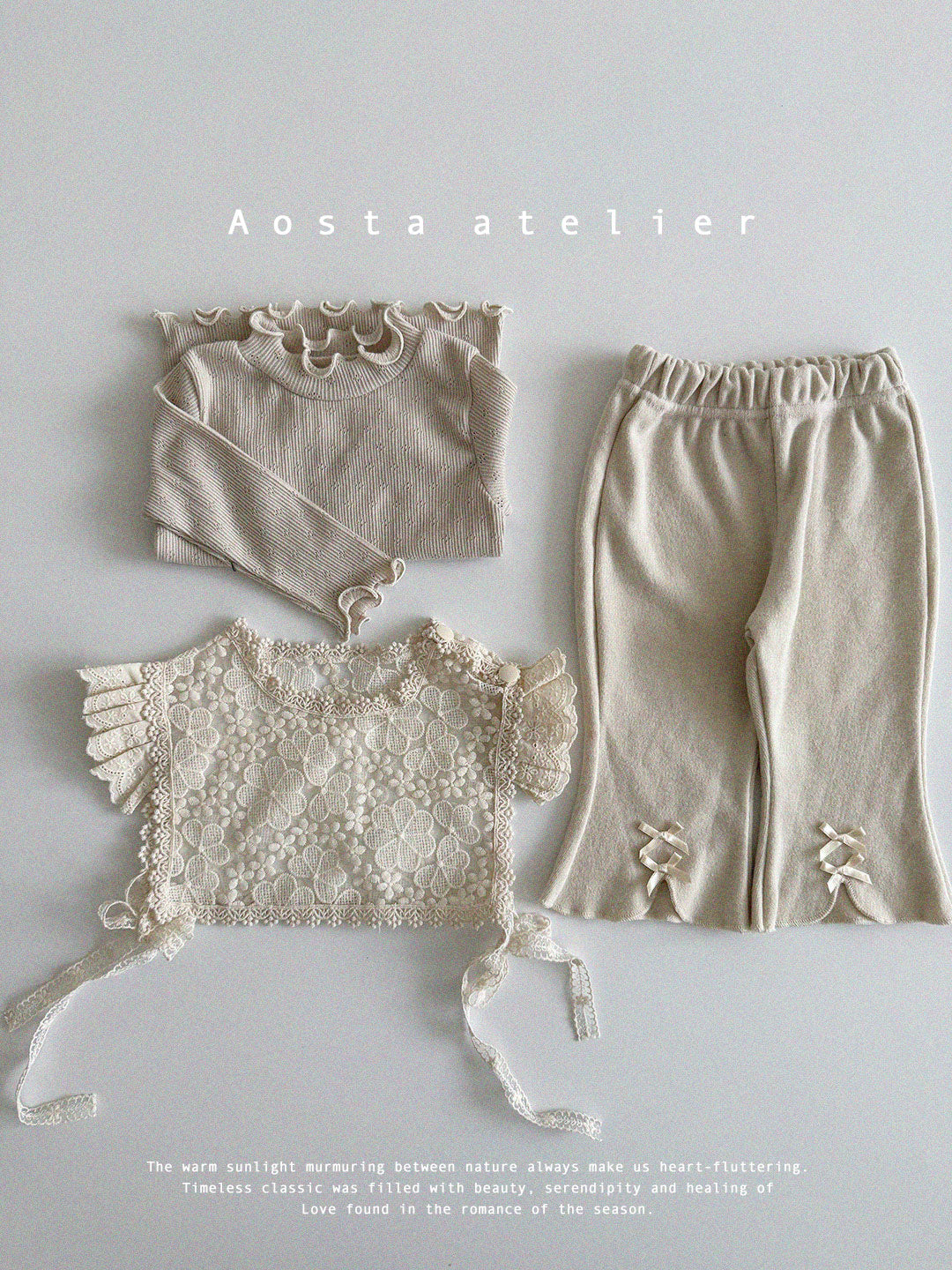 [AOSTA] Spring Lace_Open_Vest