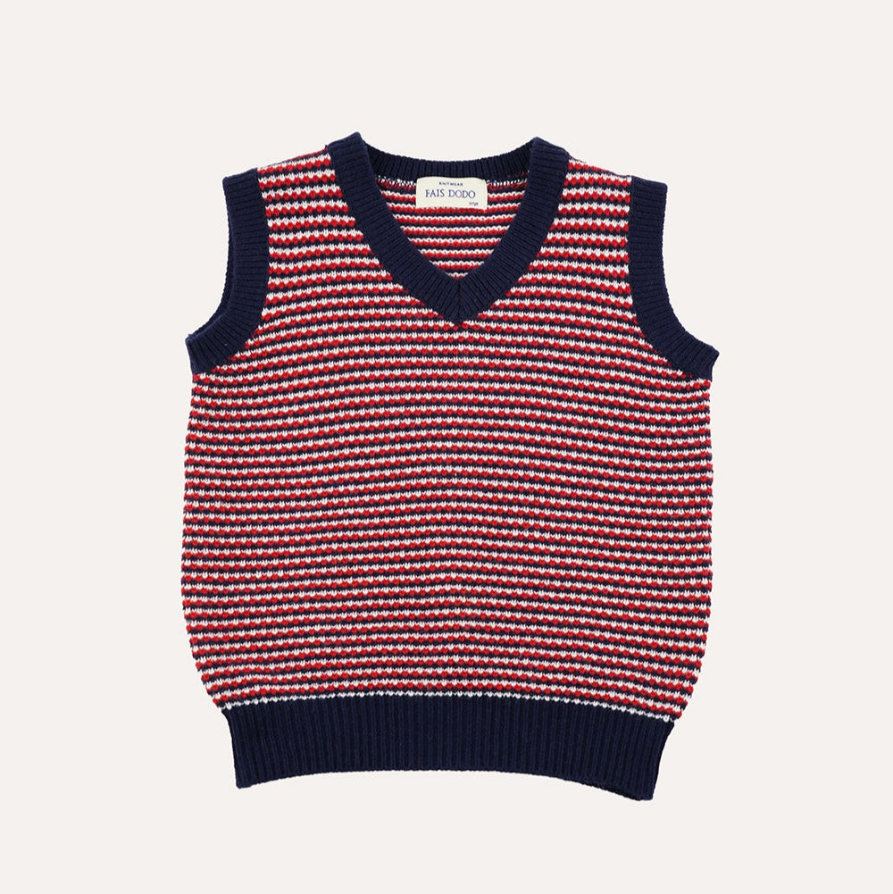 [fais dodo] Lolo knit vest_Stripe