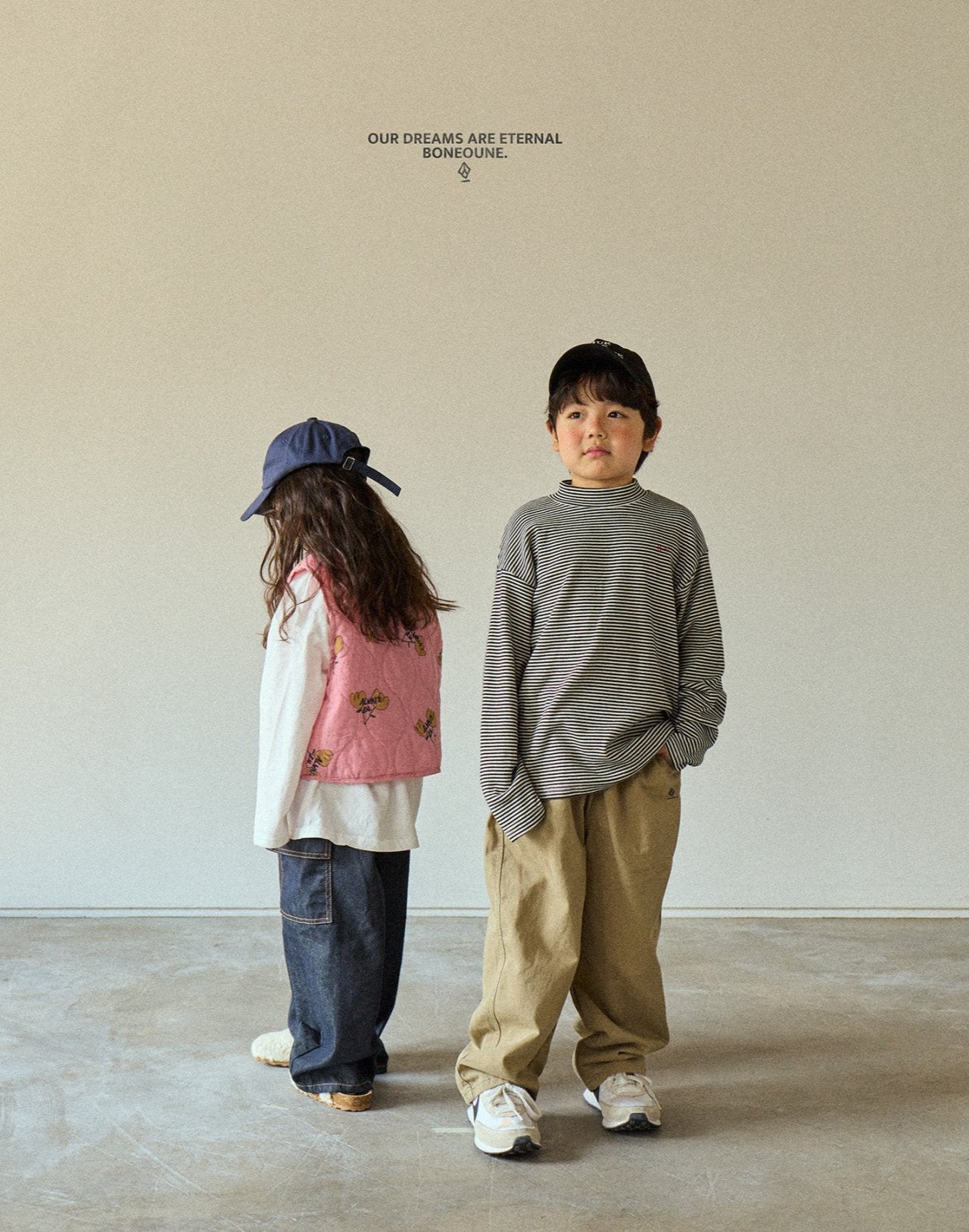[BONEOUNE] Striped Turtleneck T-shirt_2colors