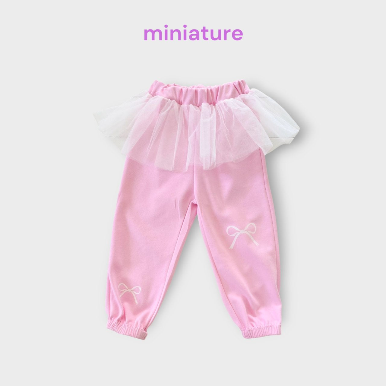 [Miniature] Nana Jogger Pants_Pink