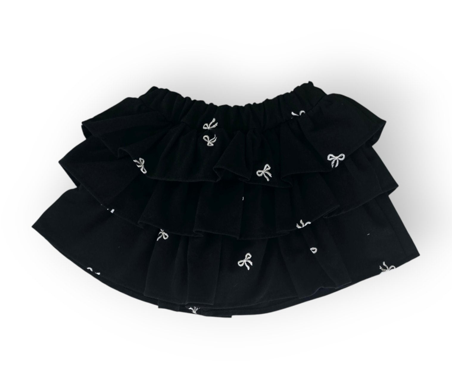 [Miniature] Cute Ribbon Skirt_Black