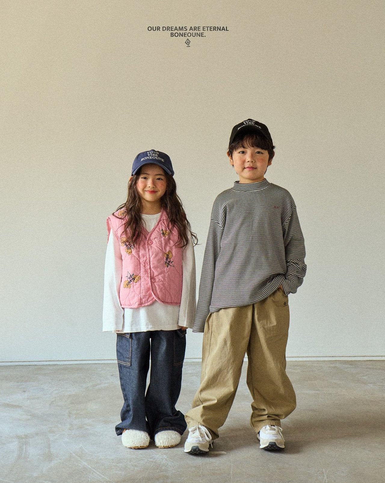 [BONEOUNE] Striped Turtleneck T-shirt_2colors