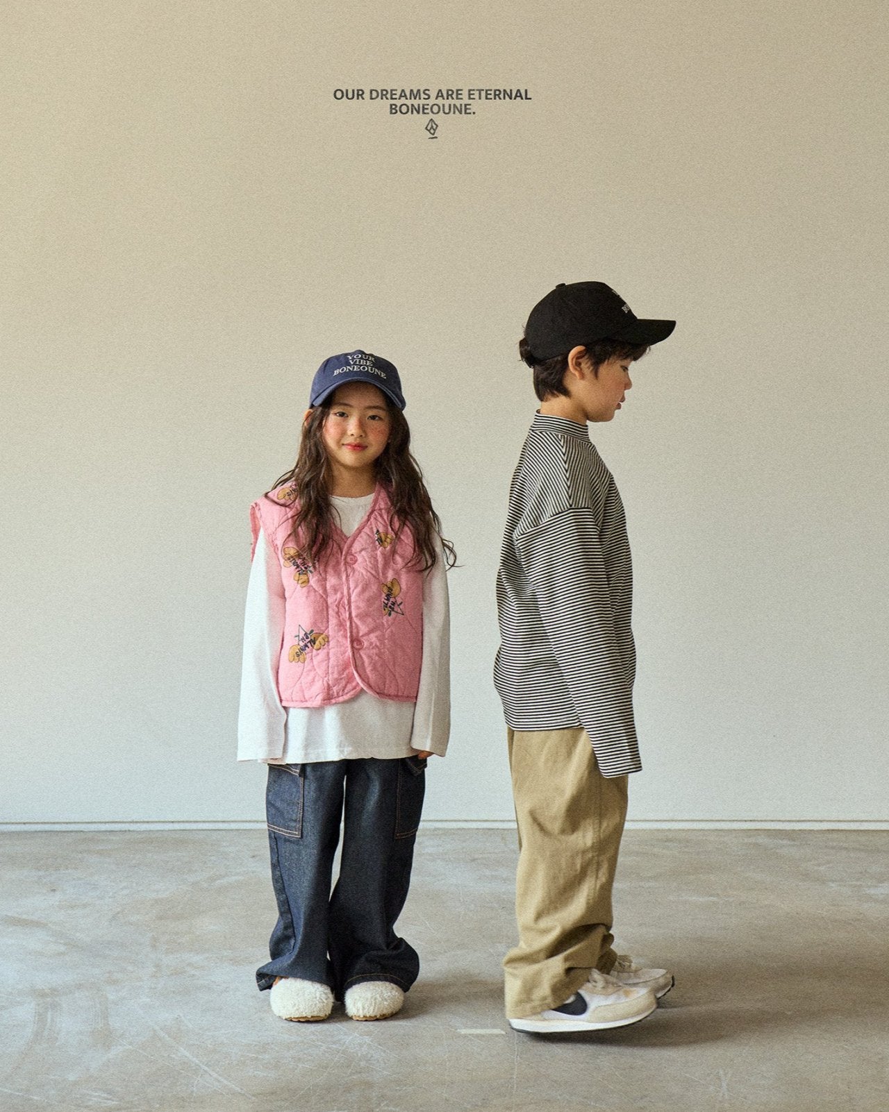 [BONEOUNE] Striped Turtleneck T-shirt_2colors