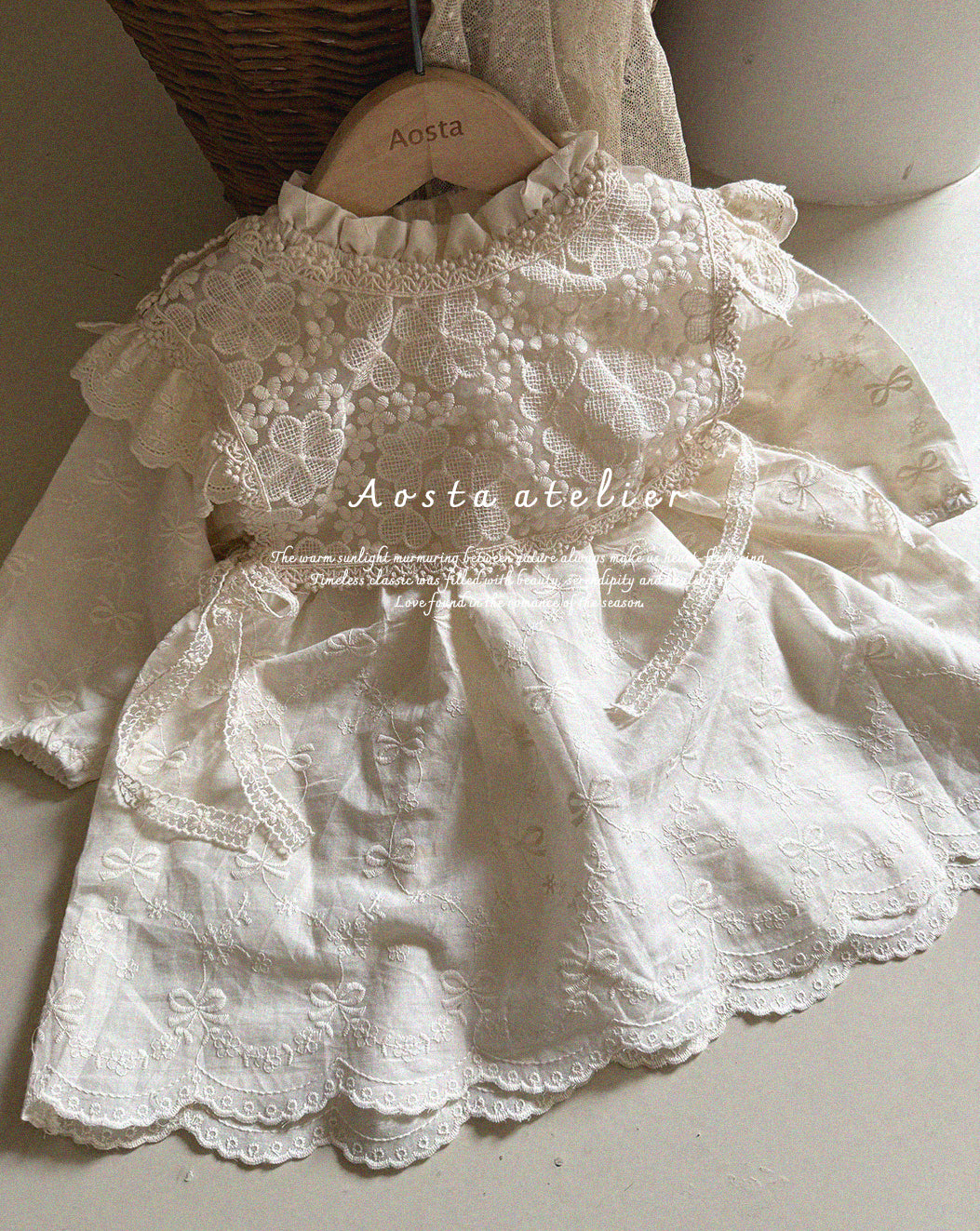 [AOSTA] Spring Lace_Open_Vest