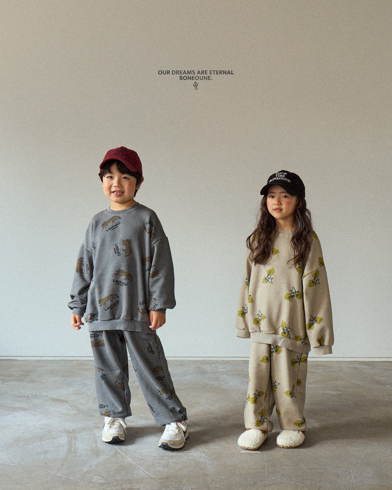 [BONEOUNE] Always Flower Sweatshirt_2colors