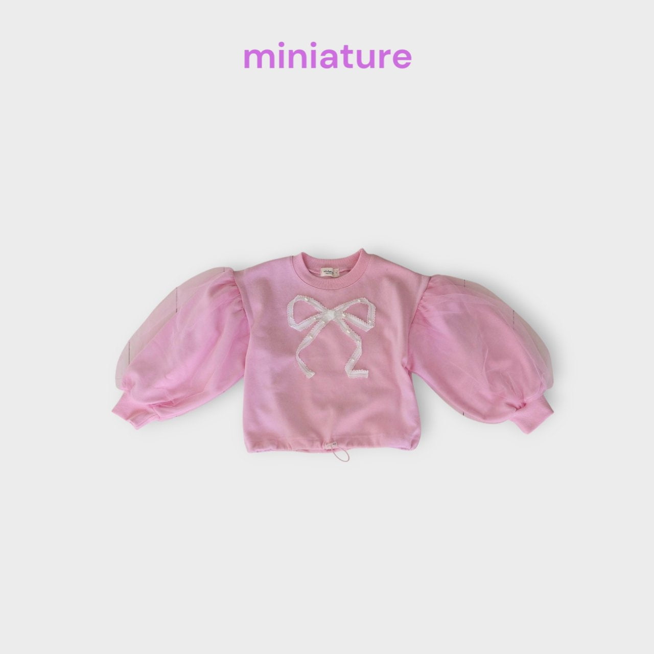 [Miniature] Chouchou Mesh T-shirt_Pink