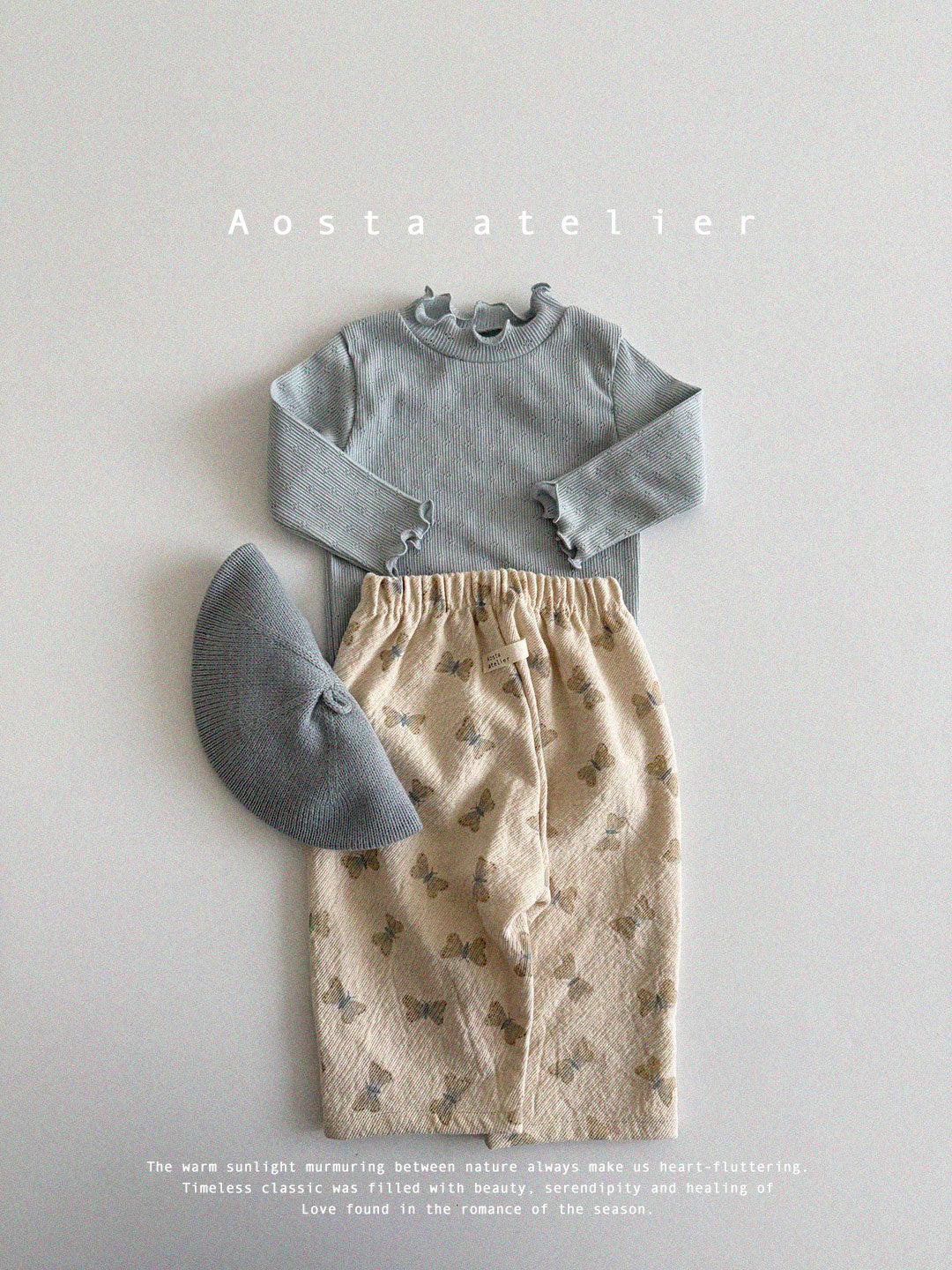 [AOSTA] Spring Camellia_T-shirt_2colors