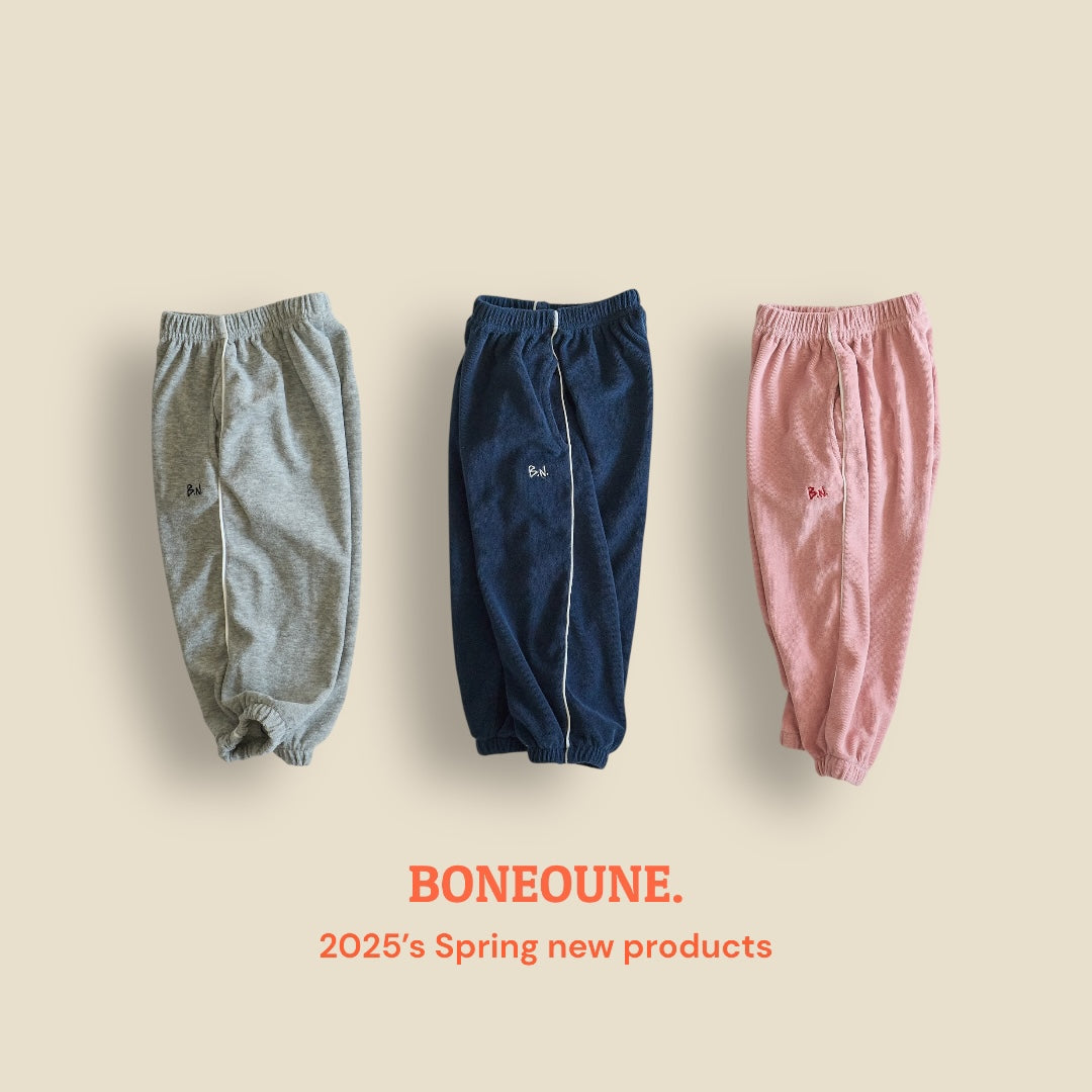 [BONEOUNE] Ive Terry Jogger Pants_3colors