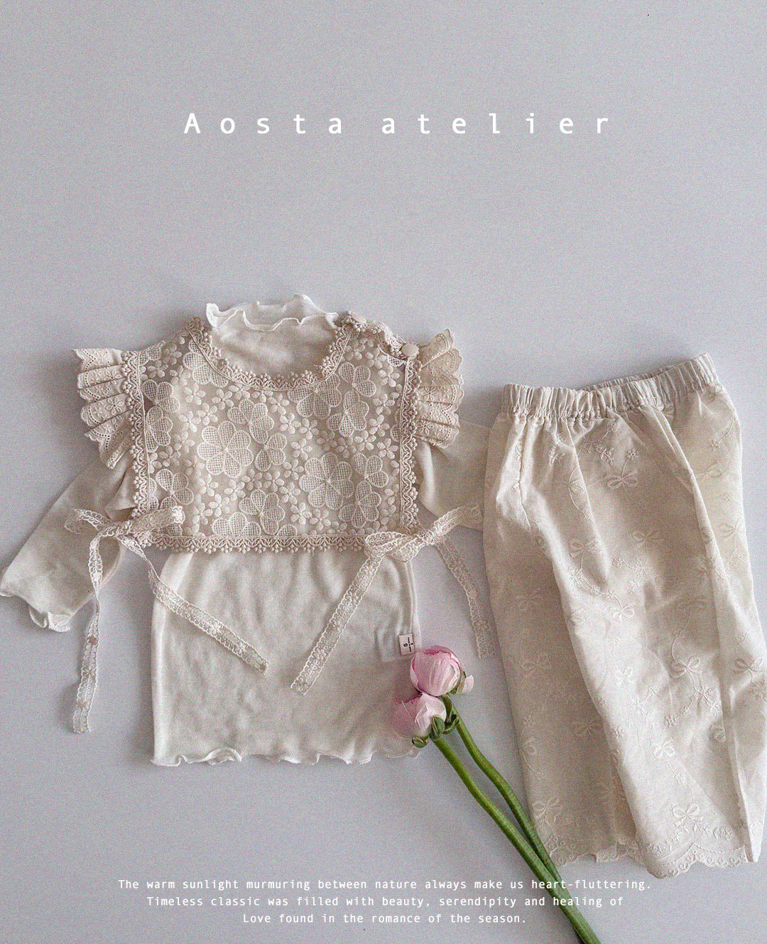 [AOSTA] Spring Lace_Open_Vest