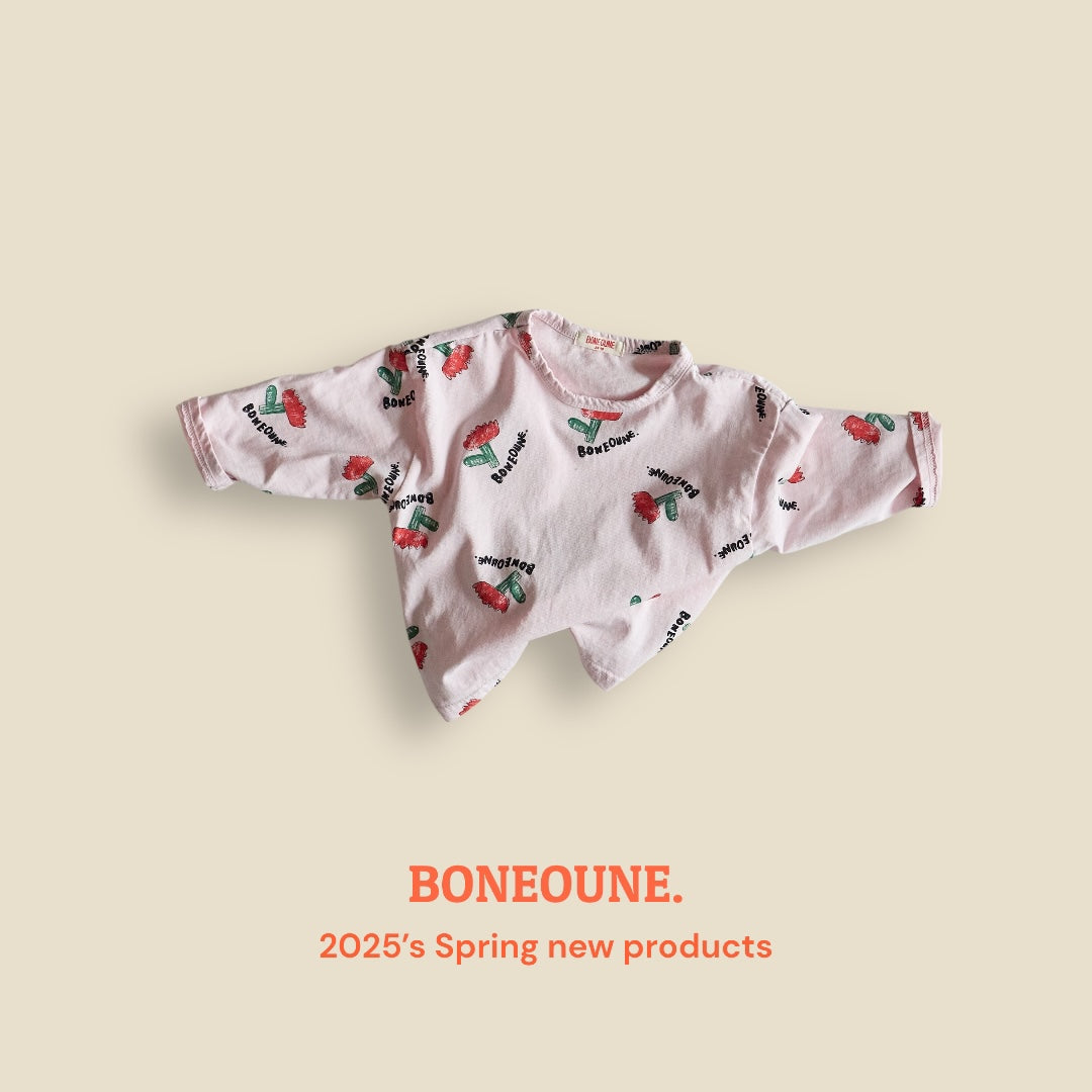 [BONEOUNE] Skech Flower Single T-shirt_3colors