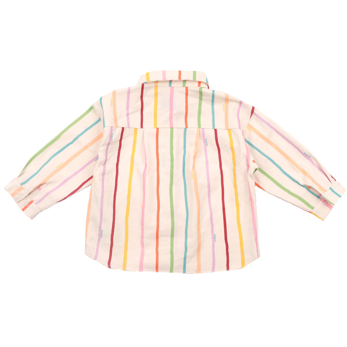 [LOVETTE] Colorful Stripe Shirts _Ivory