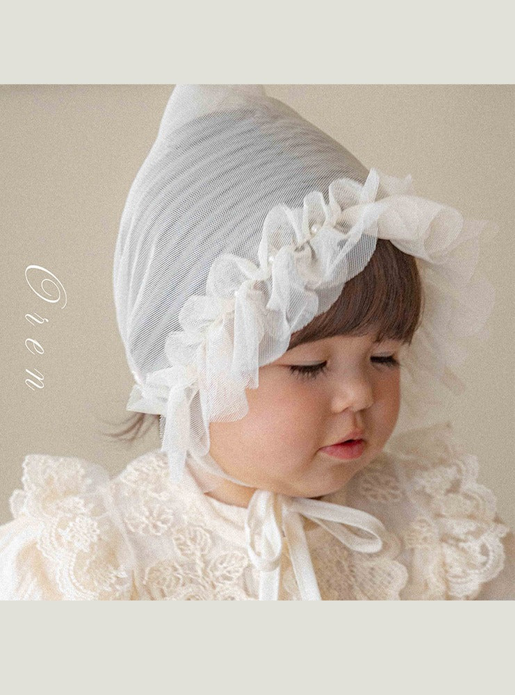 [OREN] Ange Pearl Bonnet_Cream