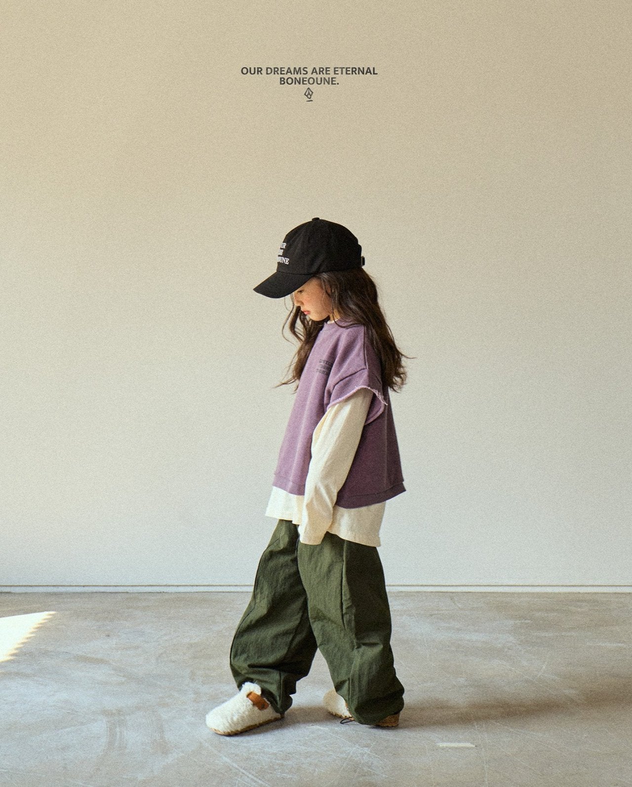 [BONEOUNE] Cotton Cargo Pants_2colors