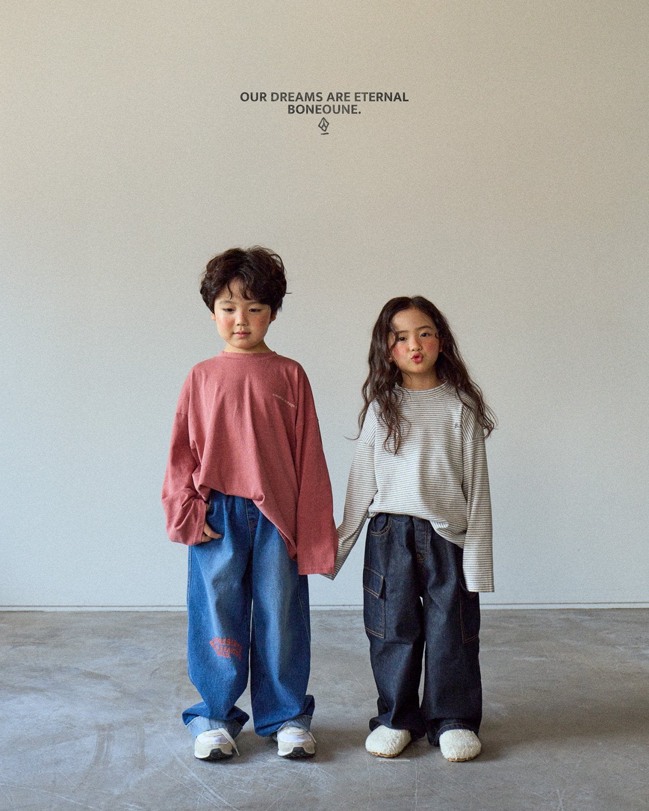 [BONEOUNE] Striped Turtleneck T-shirt_2colors
