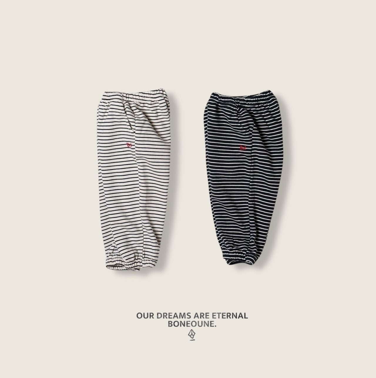[BONEOUNE] Mono Line Jogger Pants_2colors
