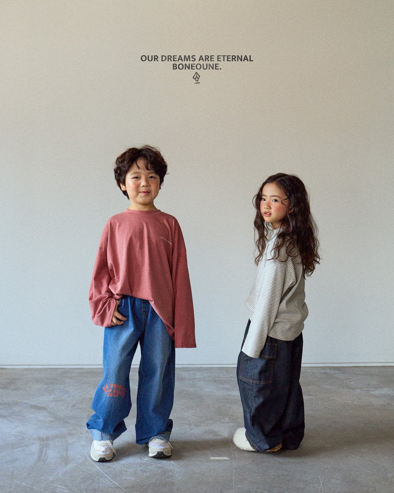 [BONEOUNE] Pigment Loose Slit T-shirt_3colors
