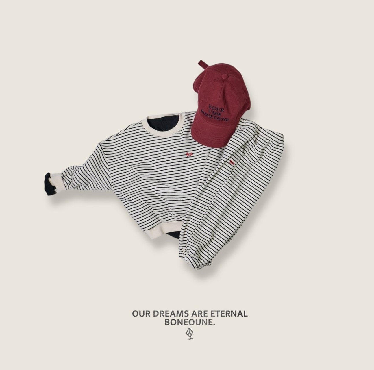 [BONEOUNE] Mono Line Jogger Pants_2colors
