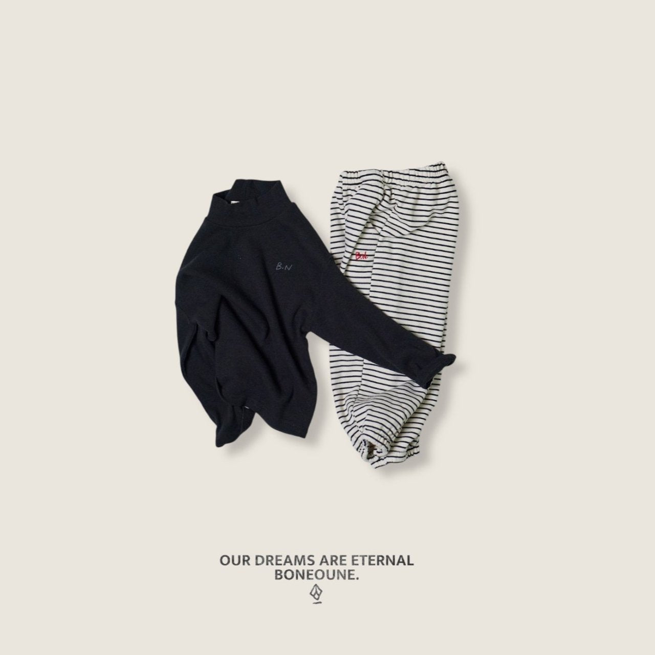 [BONEOUNE] Mono Line Jogger Pants_2colors