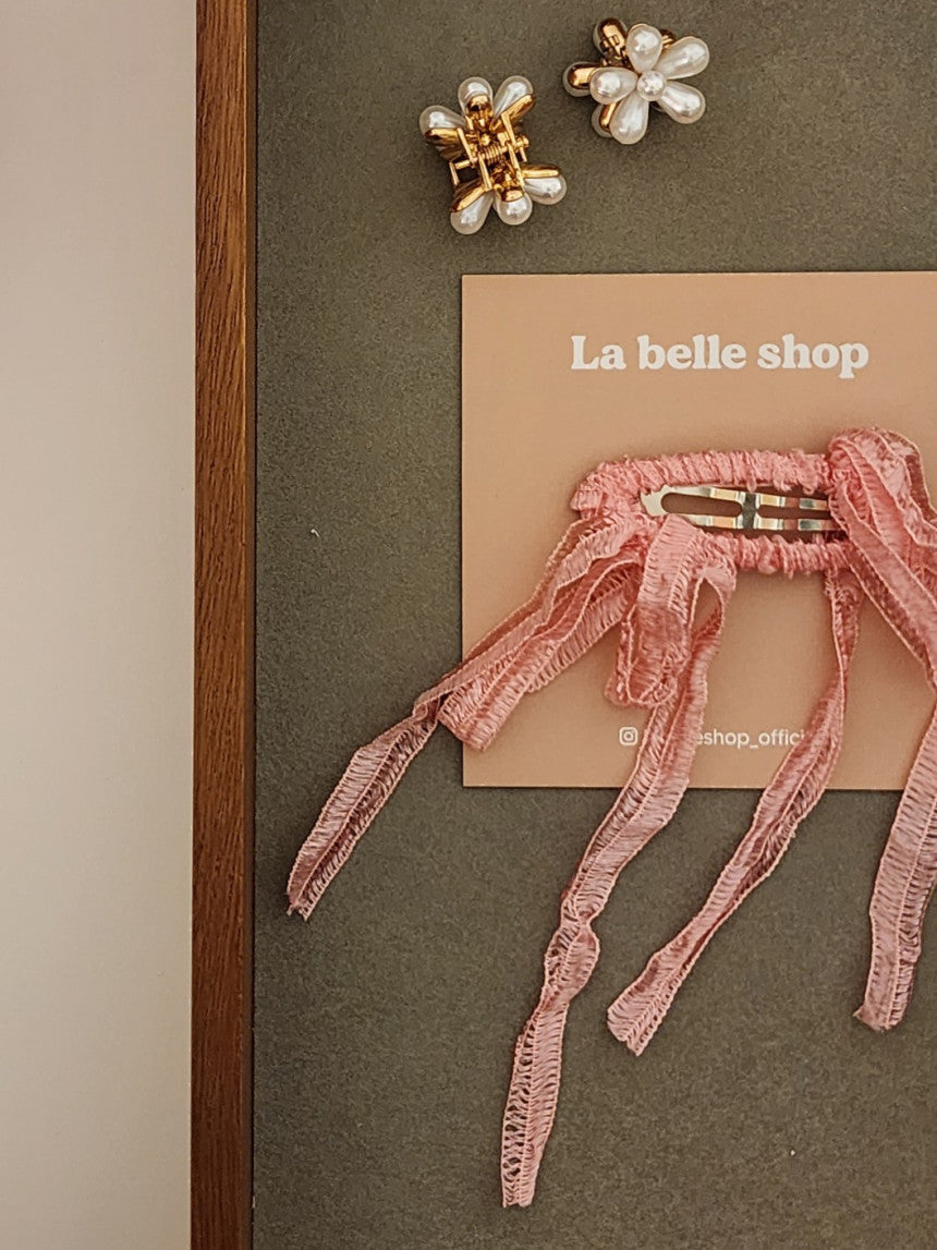 [La Belle] Penelope Hairpin_Yellow/Pink