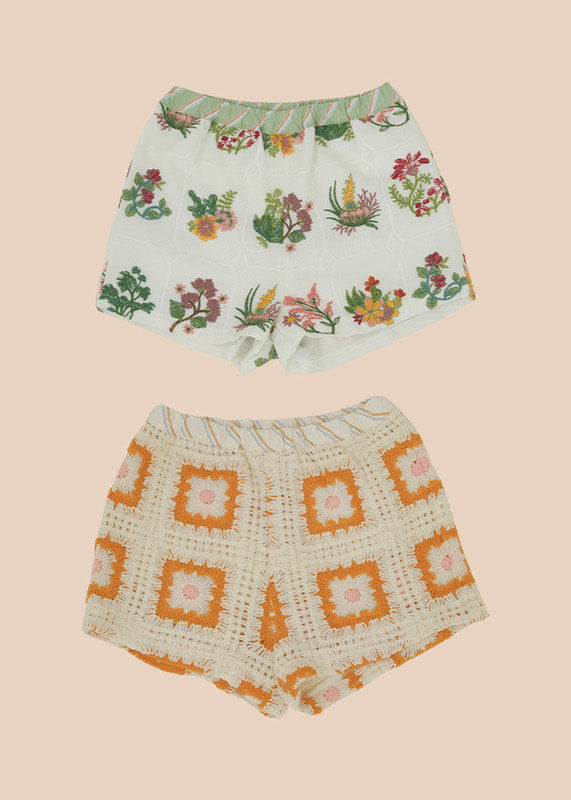 [FAIS DODO]  Fleur pants _Green Flower