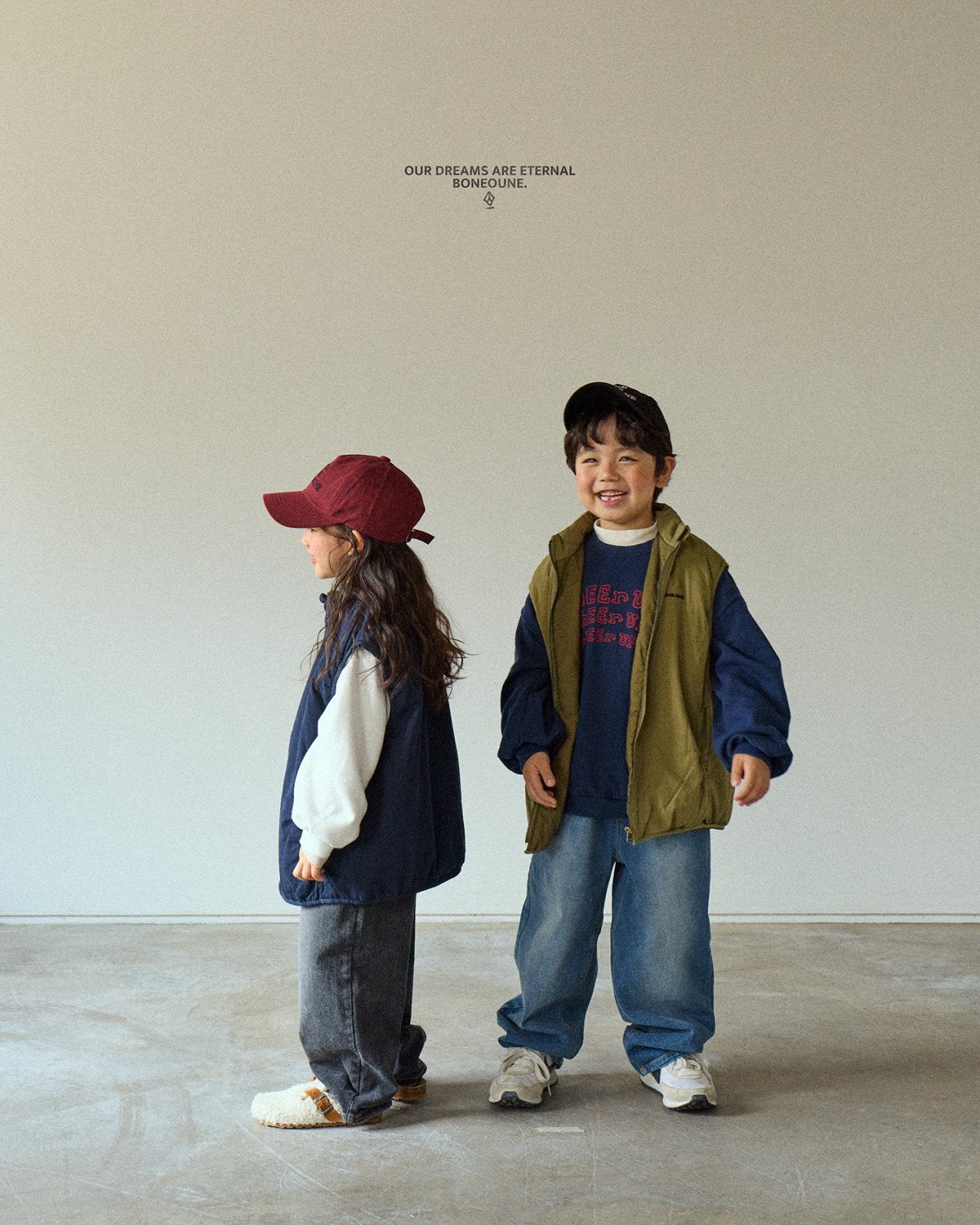 [BONEOUNE] Horse Rib Binding Vest_2colors