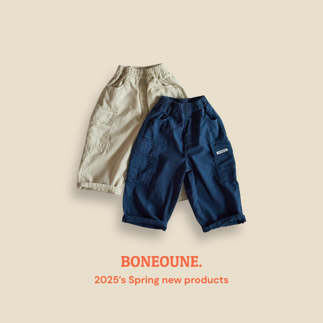 [BONEOUNE] Latte Cargo Pants_2colors