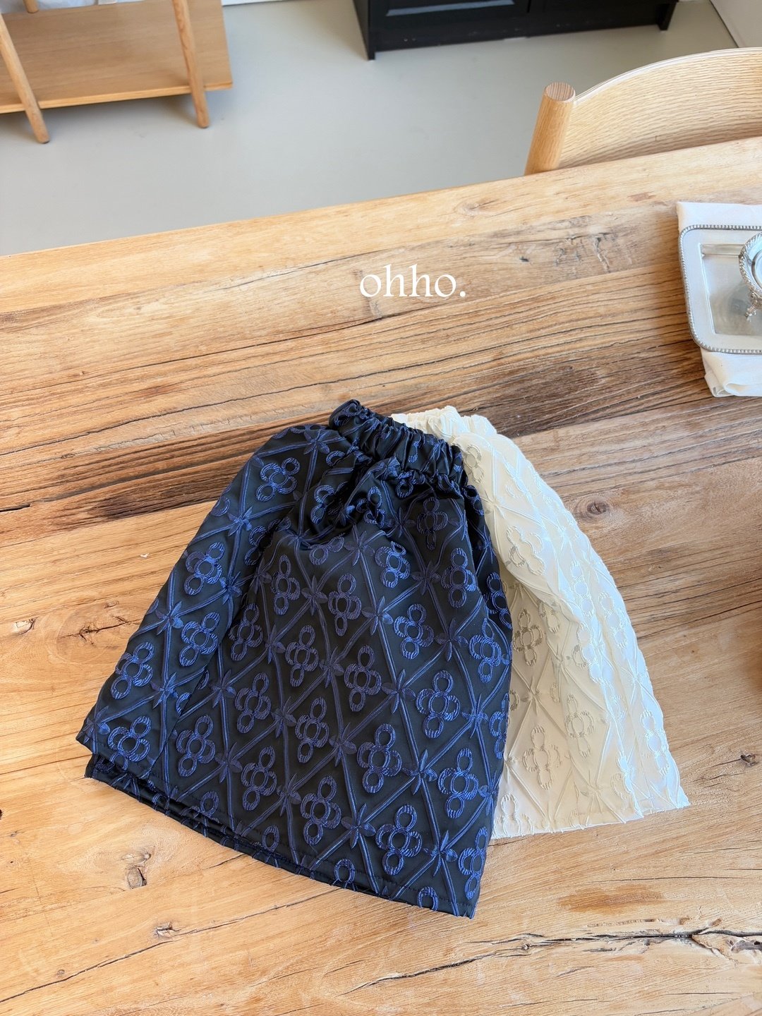 [ohho] Loa Jacquard Skirt_2colors