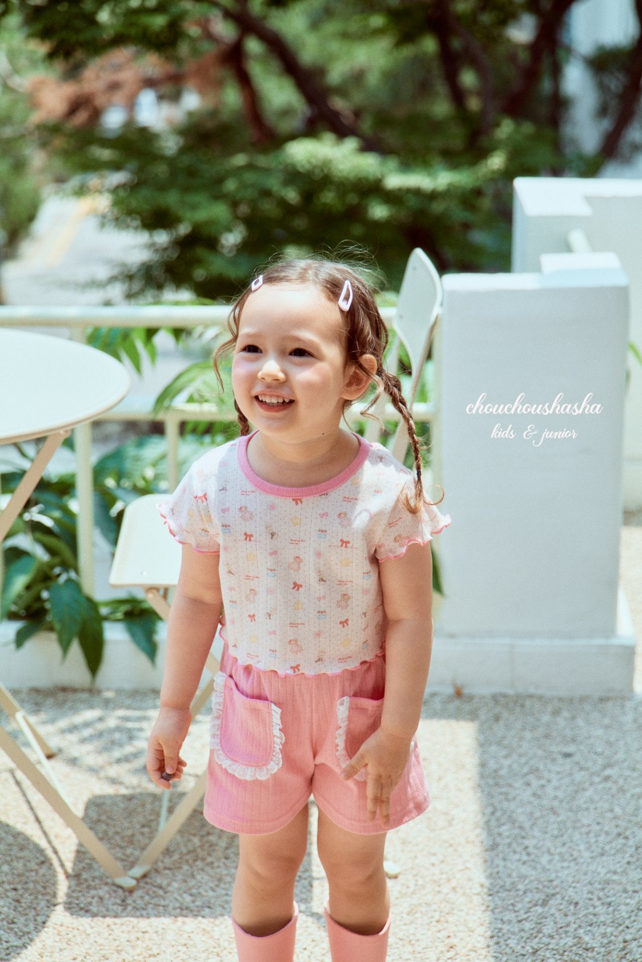 [CHOUCHOUSHASHA] Toy T-shirts_2colors