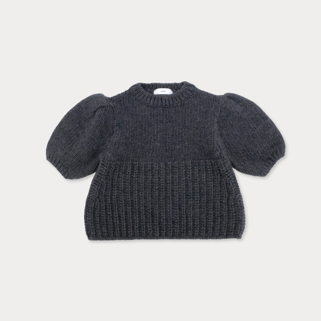 [Soye] Mullo Puff Knit_Charcoal