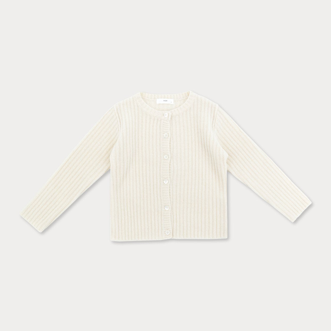 [Soye] Cashmere Rib Cardigan_Ivory