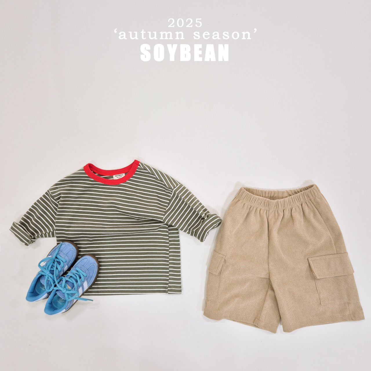[SOYBEAN] Autumn Captain Striped T-Shirt_5colors