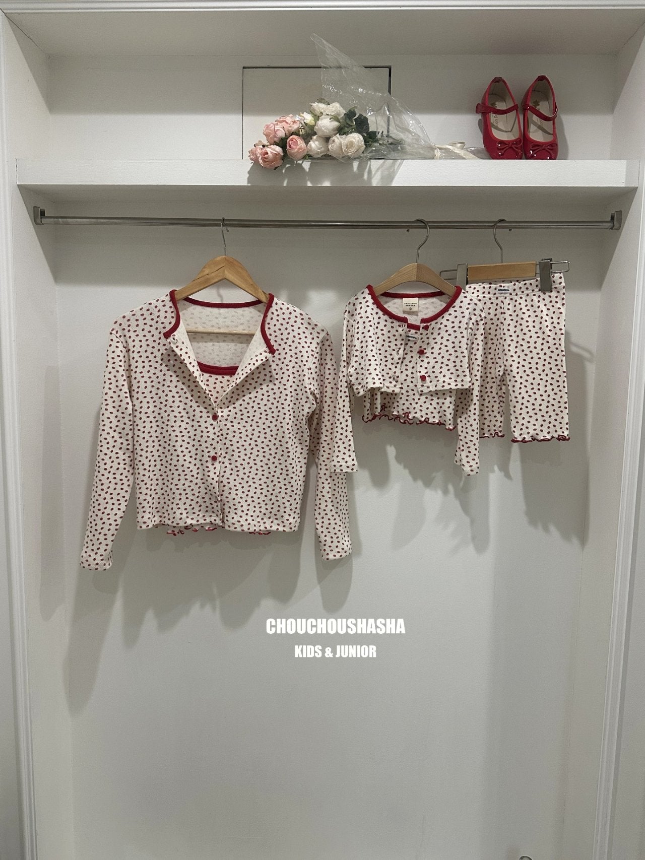 [CHOUCHOUSHASHA] Kancho Top Cardigan Set_2colors