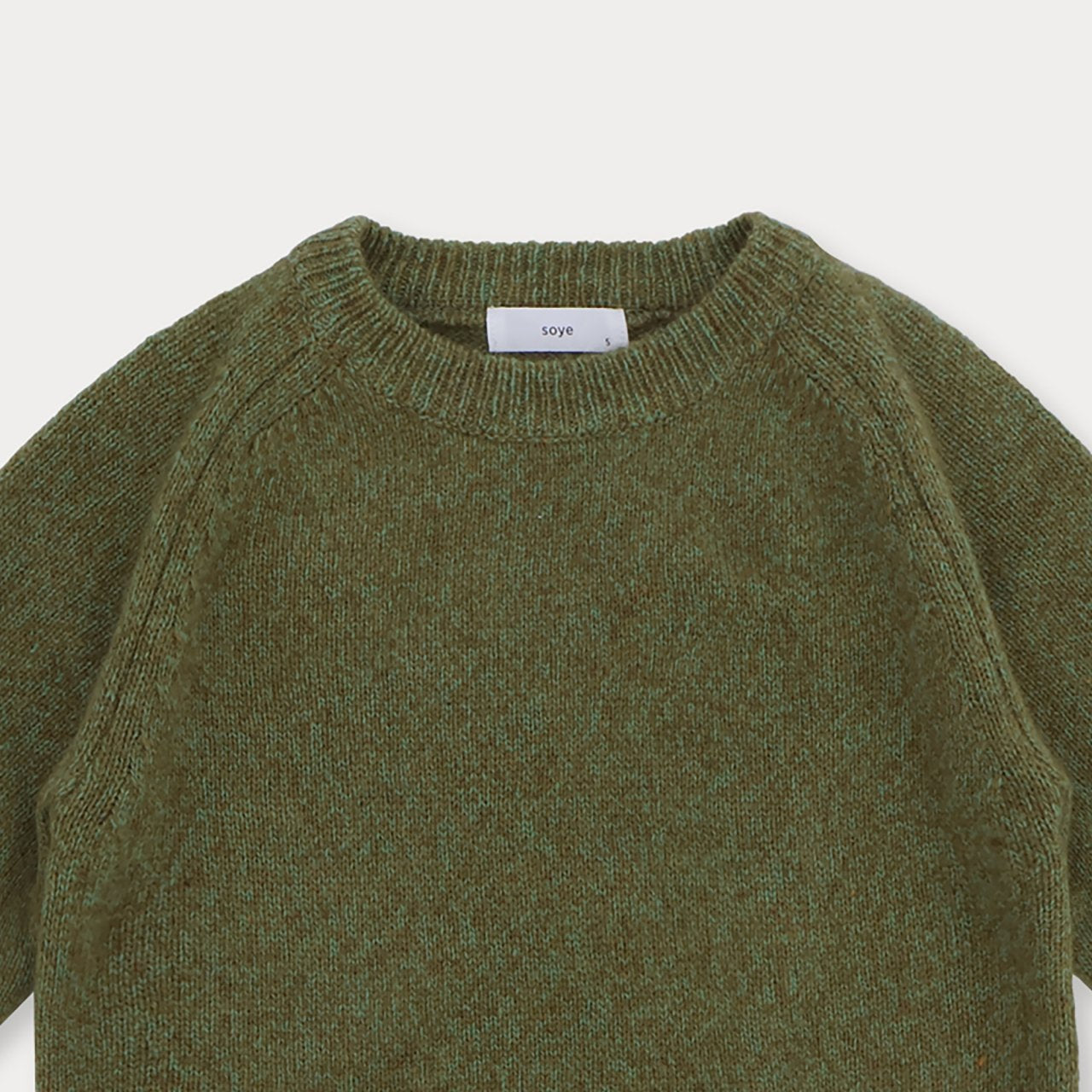 [Soye] Raccoon Round Knit_Green