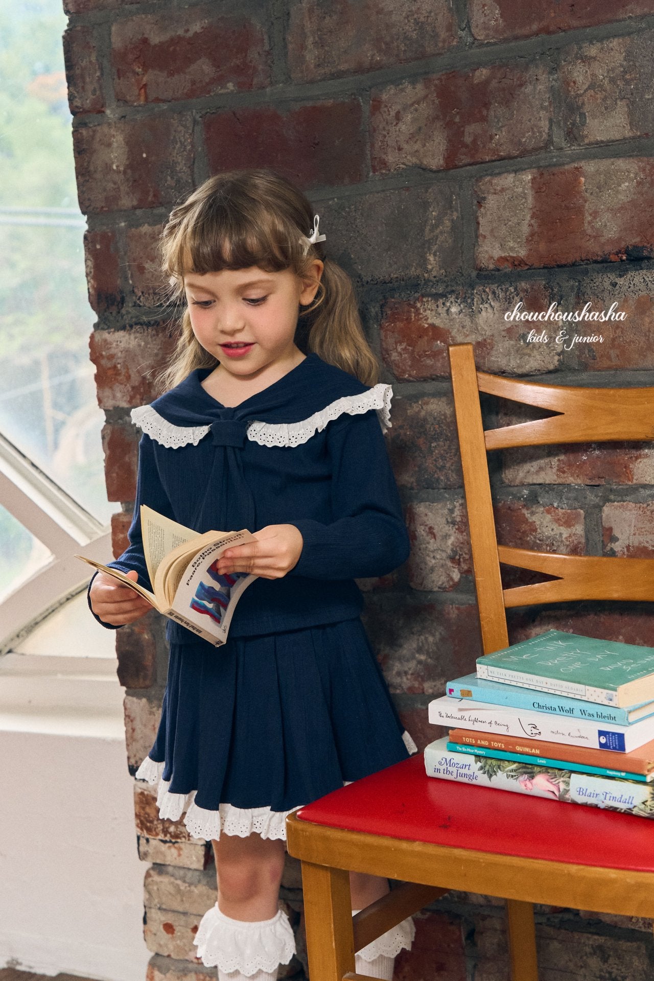 [CHOUCHOUSHASHA] Rona Tie Blouse_2colors