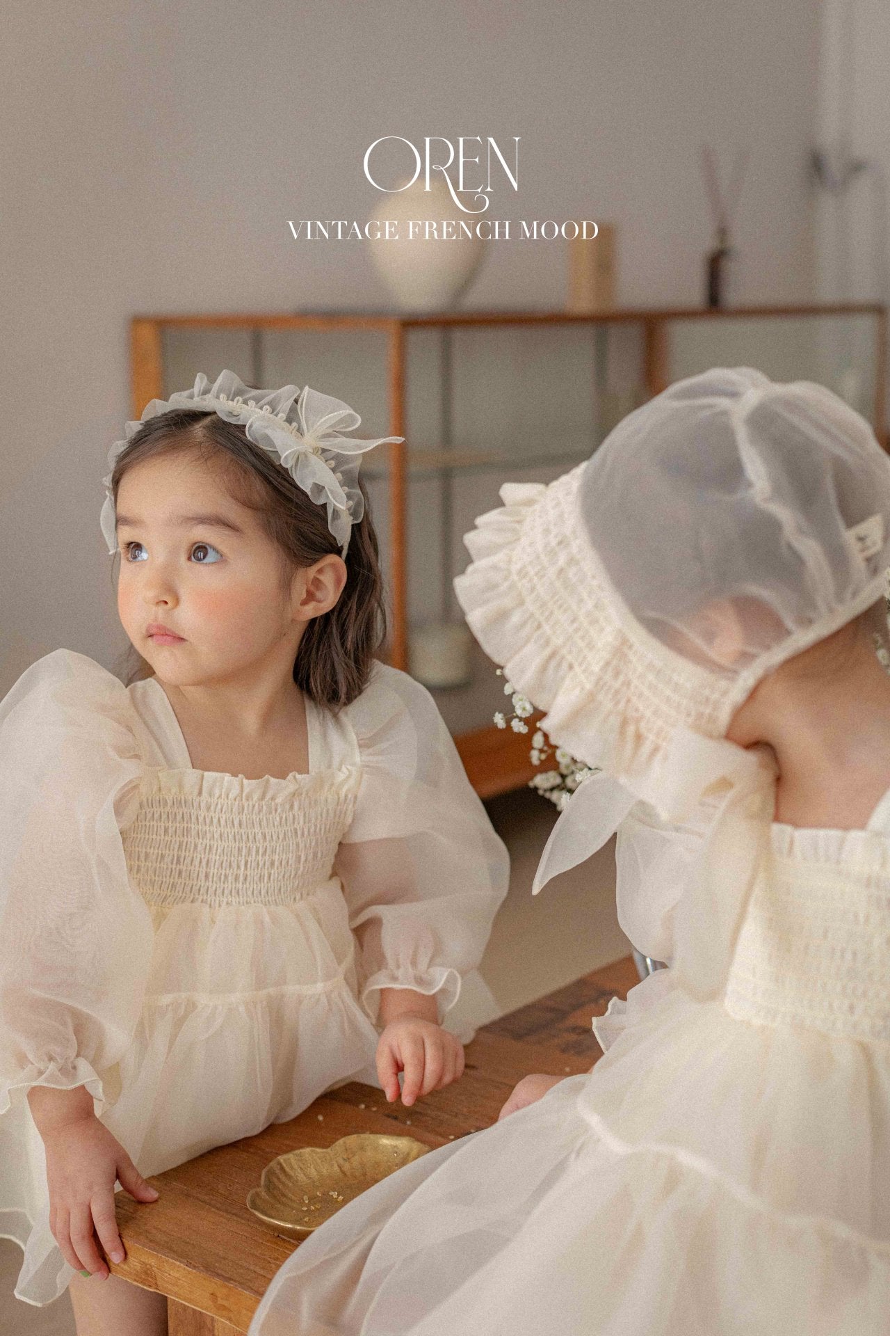 [OREN] Say Organza Dress(KIDS)_Cream