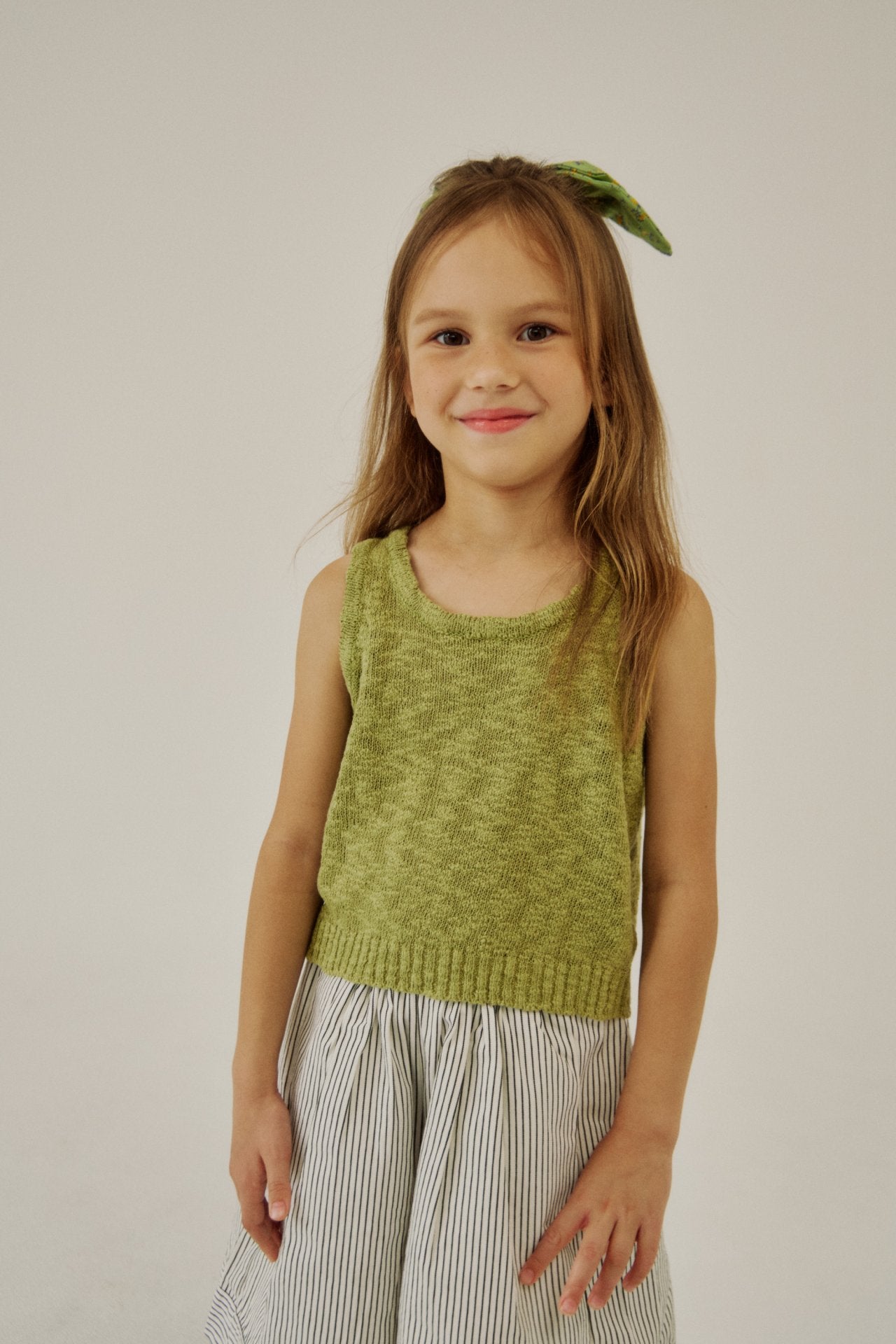[Soye] Slub sleeveless_Green