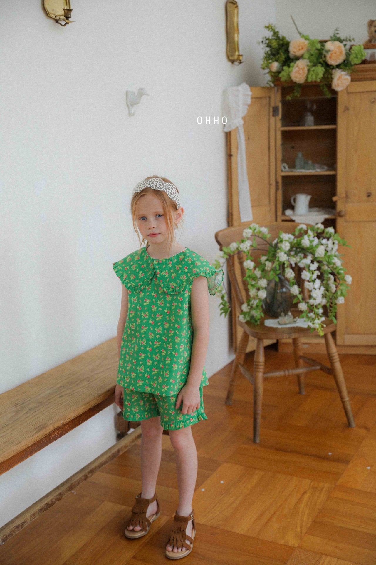 [ohho] Blossom Frill Shorts_2colors