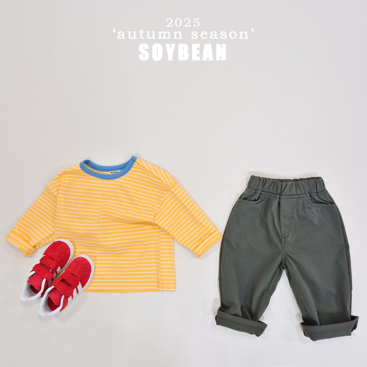 [SOYBEAN] Autumn Captain Striped T-Shirt_5colors