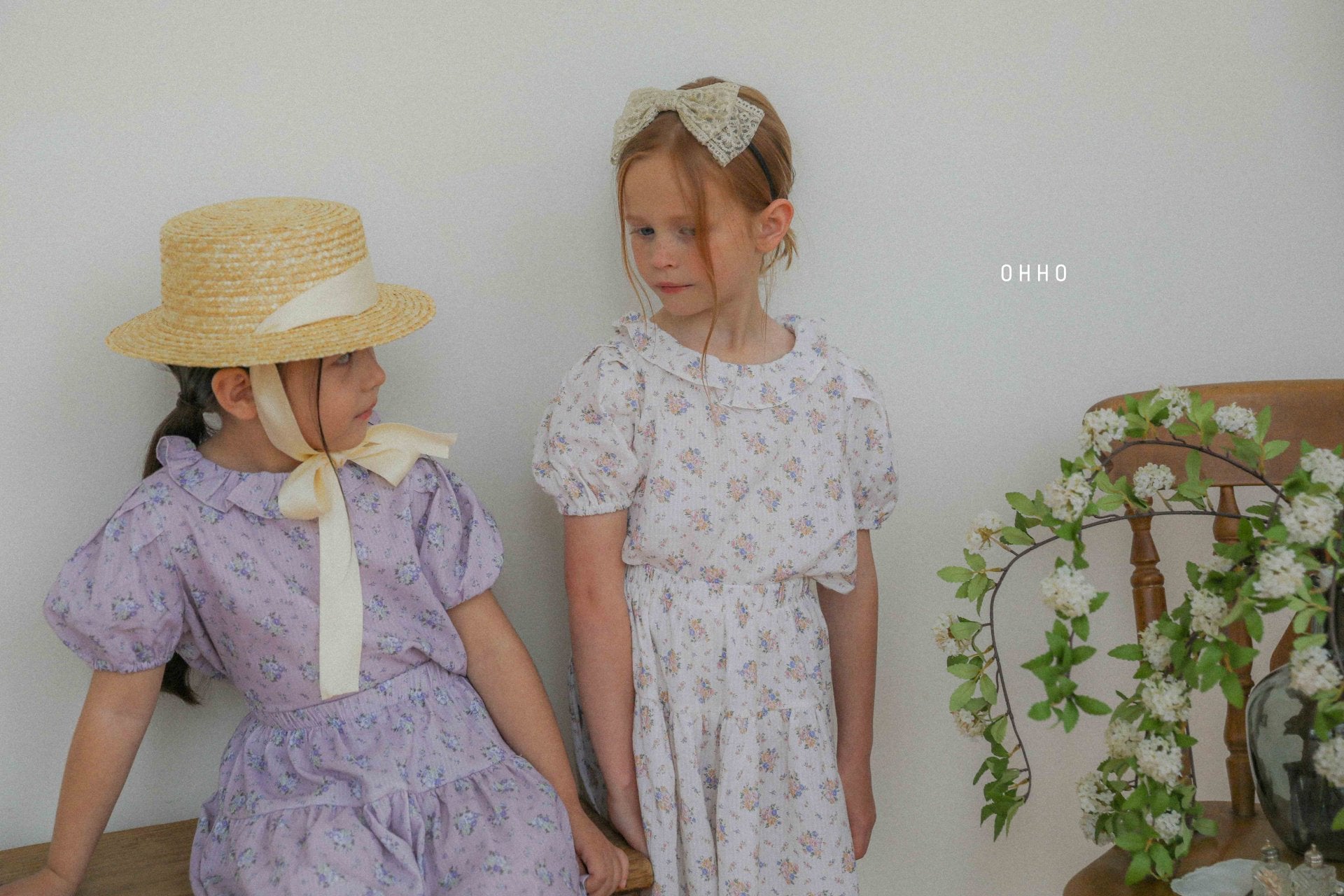 [ohho] Rose Frill Blouse_2colors