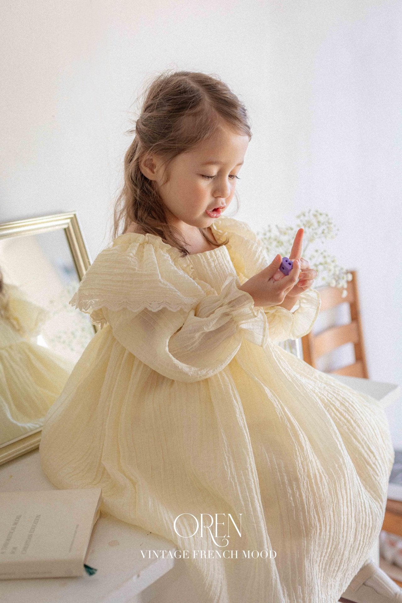 [OREN] Lilly Frill Dress(KIDS)_2colors