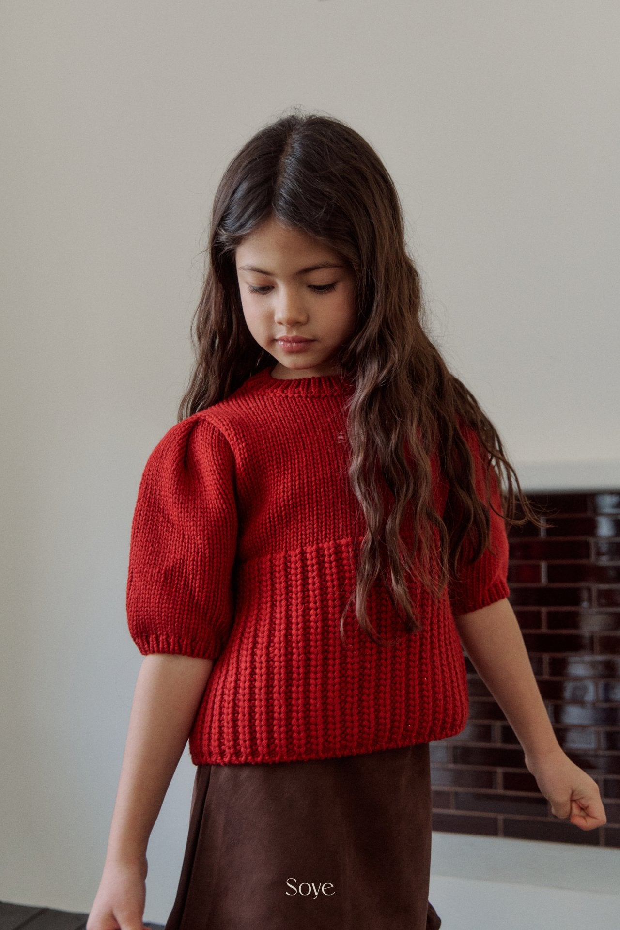 [Soye] Mullo Puff Knit_Red