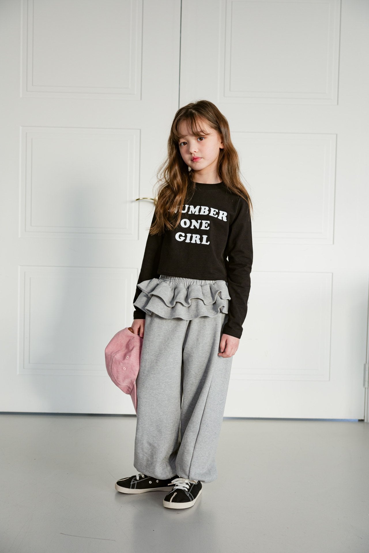 [DOREDORE] Number Girl Crop T-shirt_2colors