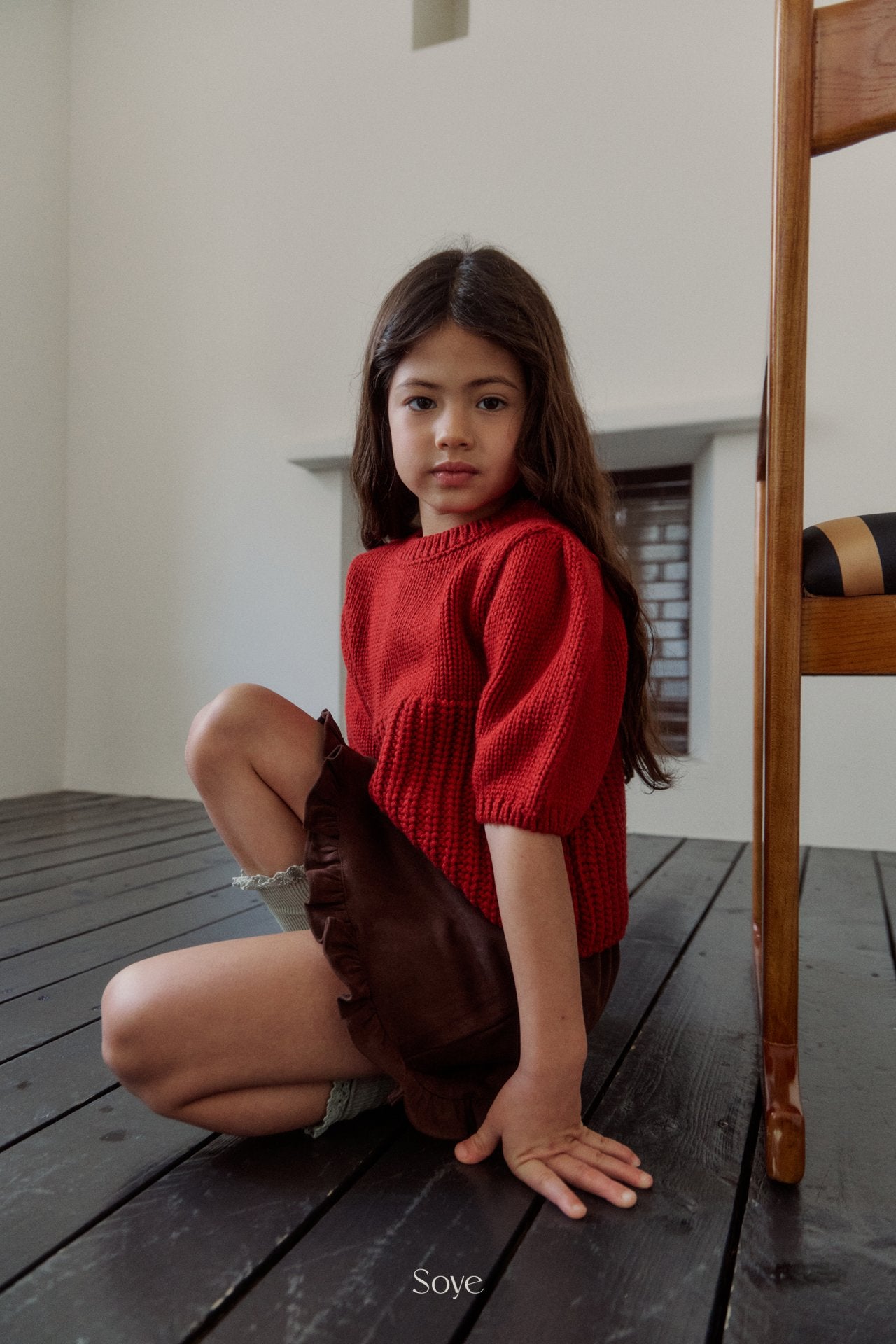 [Soye] Mullo Puff Knit_Red