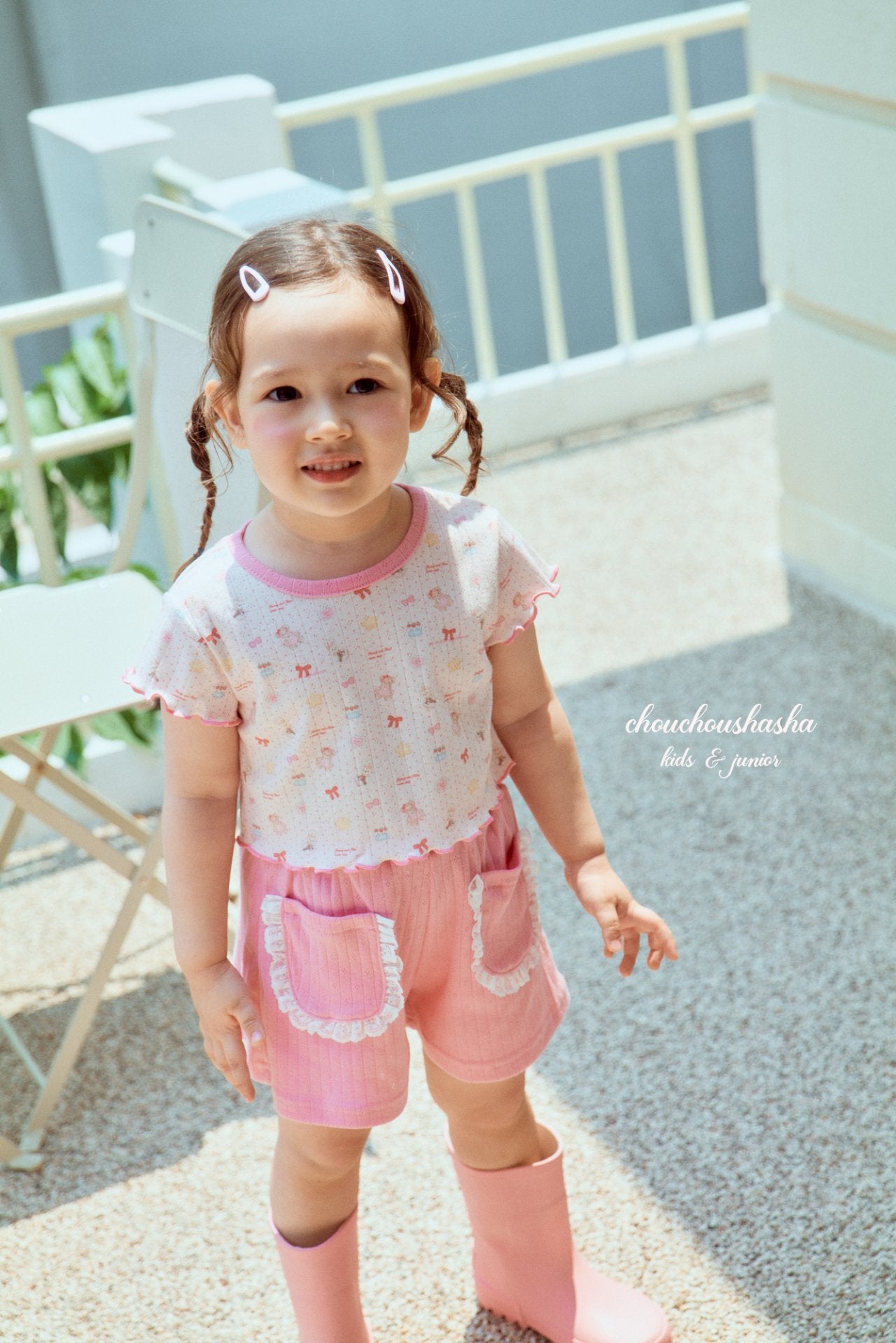 [CHOUCHOUSHASHA] Toy T-shirts_2colors