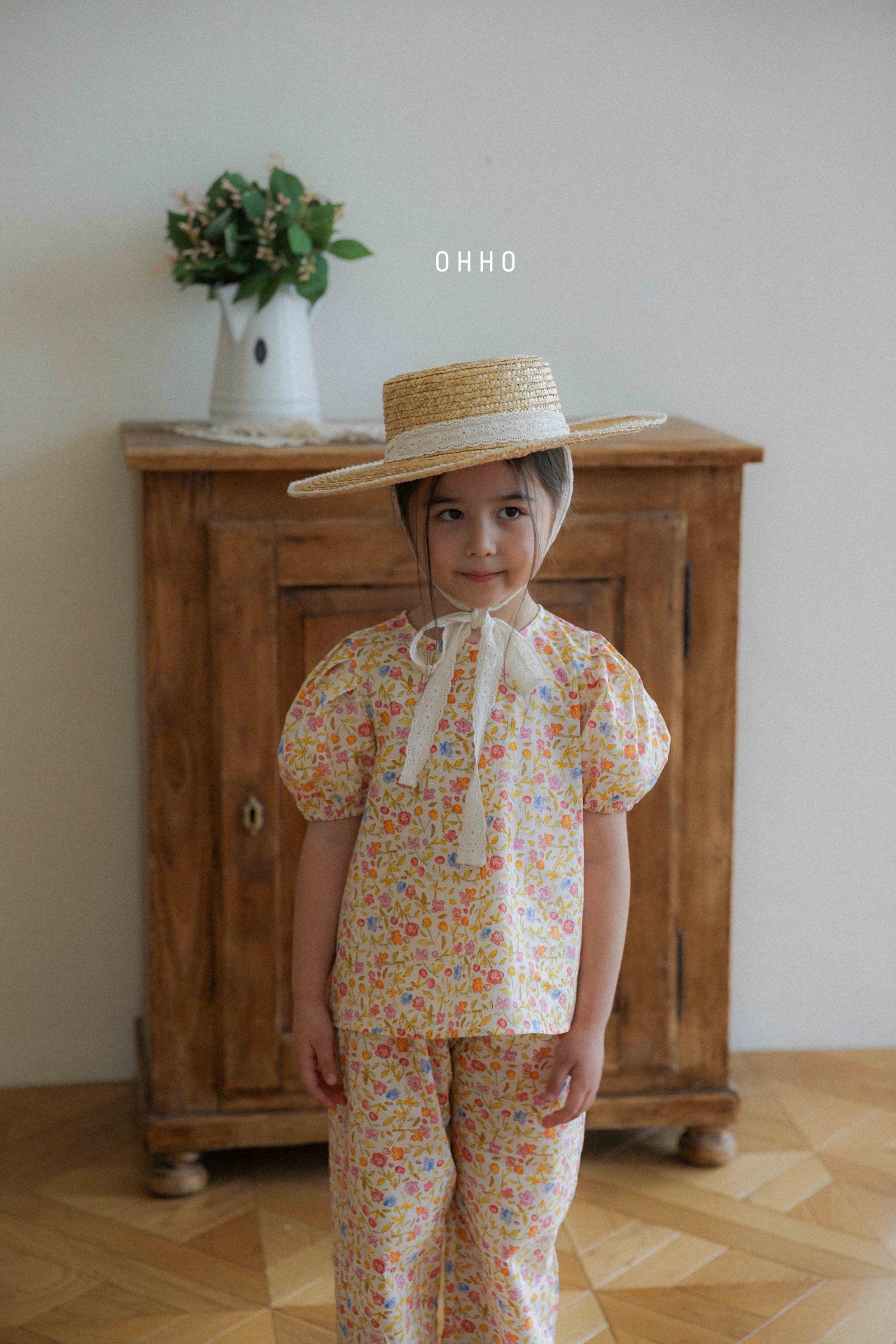 [ohho] Point Blouse_2colors