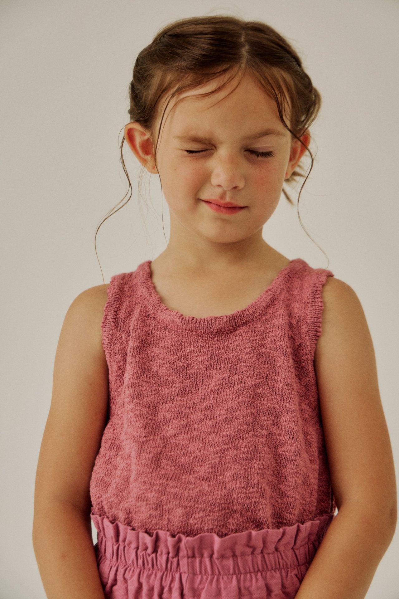 [Soye] Slub sleeveless_Pink