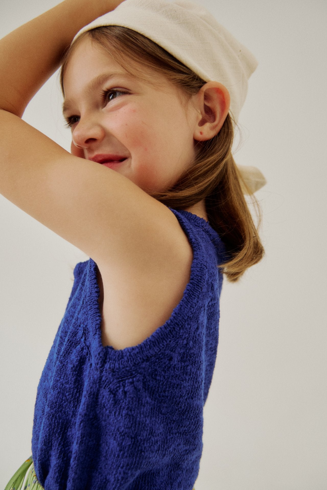 [Soye] Slub sleeveless_Cobalt