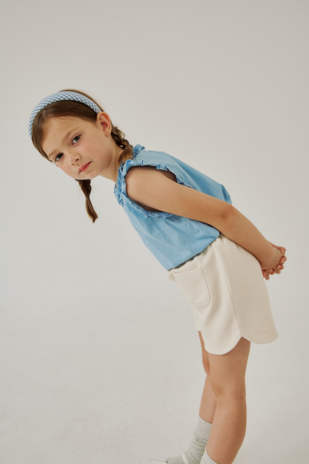 [Soye] Verse frill t-shirt_Blue